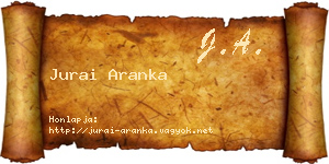 Jurai Aranka névjegykártya